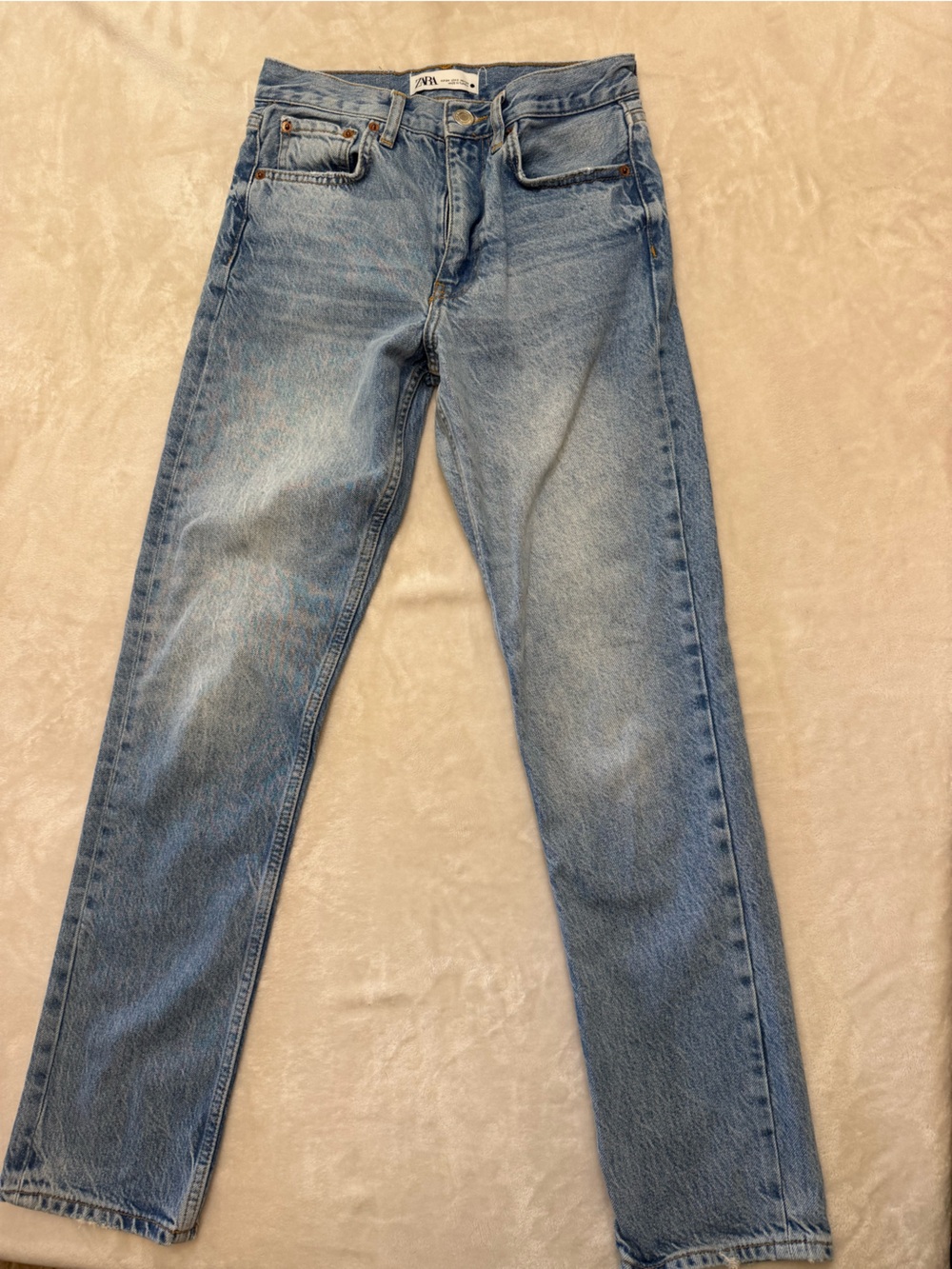 Zara Women’s Light Blue Slim Straight Jeans The Truth Slim